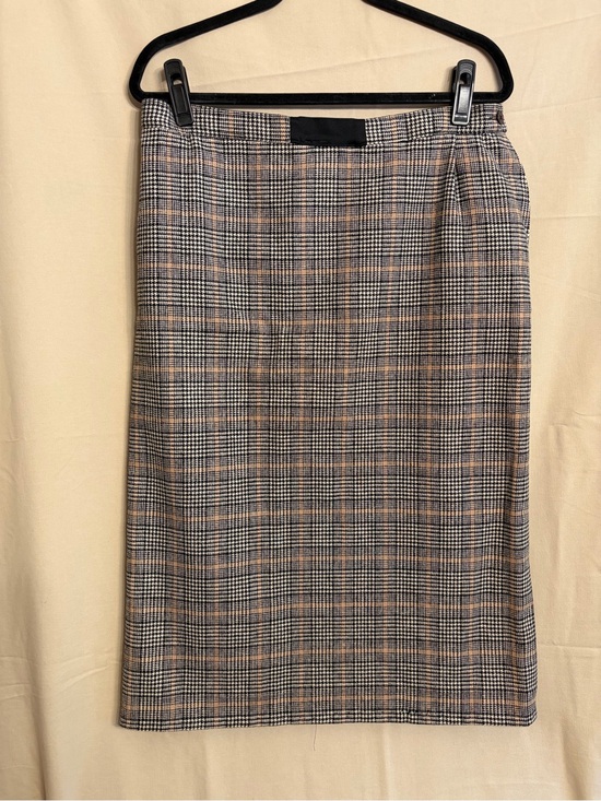 Pendleton Dresses & Skirts - Vintage Pendleton Beige/Black Glen Plaid Pencil Skirt 100% Pure Virgin Wool